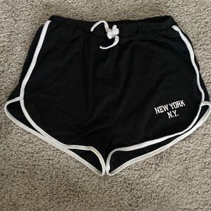 Shein- black lounge shorts